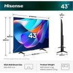Hisense 43A6S 43" 4K Smart TV - Image 3