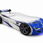 Auto krevet Turbo GT1 sa LED svjetlima - Plava-bijela