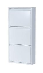 Metalni Cipelar sa 3 ladice - Bijela - Image 9