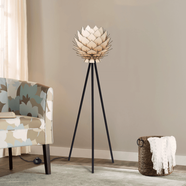 Podna lampa Lotus - bež