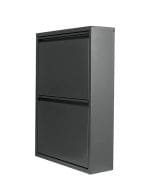 Metalni Cipelar sa 2 ladice - Smeđa - Krem - Image 9