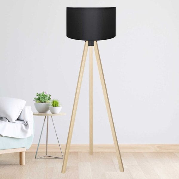 Podna lampa Glare - Crna