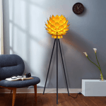 Podna lampa Lotus - crna - Image 2